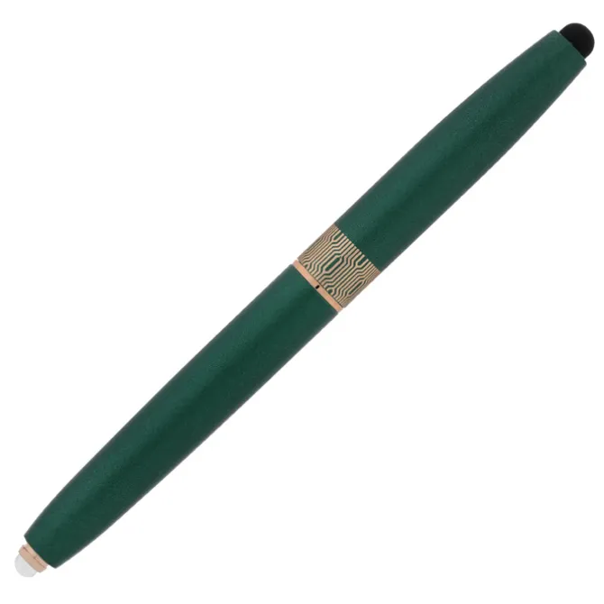 Rosa Soft Touch Stylus Metal Pen with Flashlight