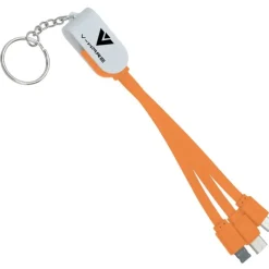 Rotate Charging Cable Keychain