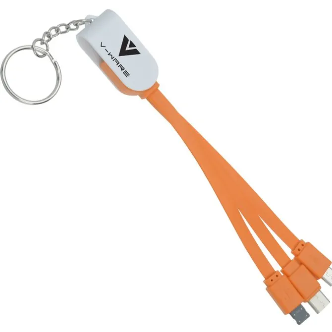 Rotate Charging Cable Keychain