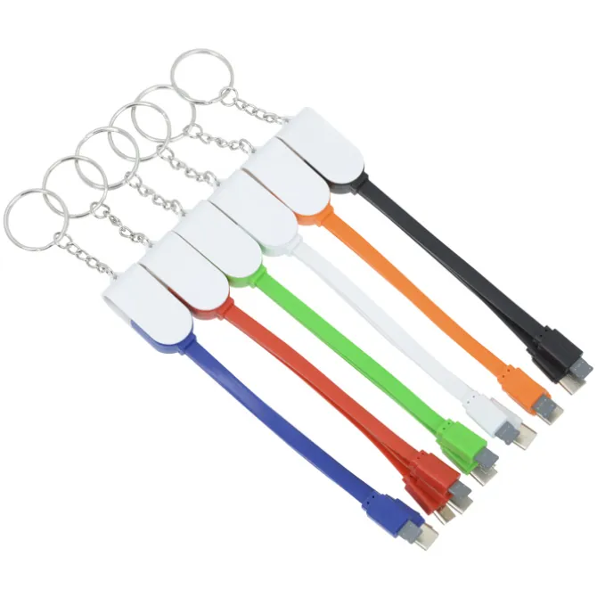 Rotate Charging Cable Keychain