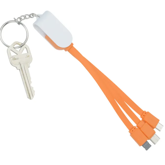Rotate Charging Cable Keychain