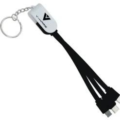 Rotate Charging Cable Keychain
