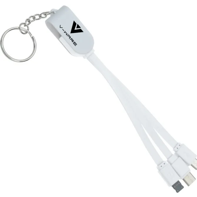 Rotate Charging Cable Keychain