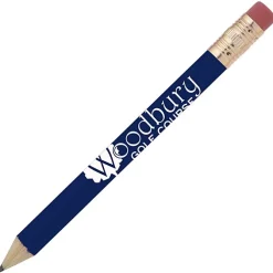 Round Golf Pencil with Eraser