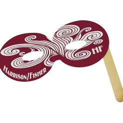 Round Mask with Stick - Colors