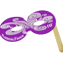 Round Mask with Stick - Colors