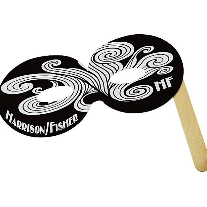Round Mask with Stick - Colors