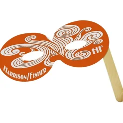 Round Mask with Stick - Colors