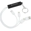 Route Light-Up Logo Duo Charging Cable with USBC
