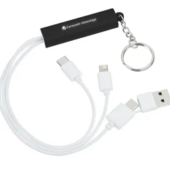 Route Light-Up Logo Duo Charging Cable with USBC