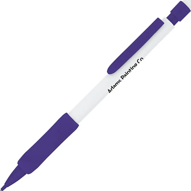 Rubber Grip Mechanical Pencil - White