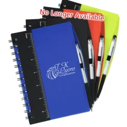 Ruler Notebook with Flags and Pen