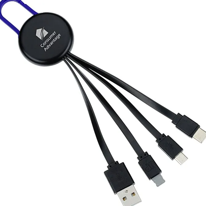 Ryder Charging Cable - Black - Light-Up Logo