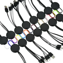 Ryder Charging Cable - Black - Light-Up Logo