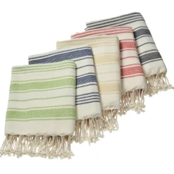 Sands Woven Striped Beach Towel