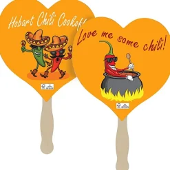 Sandwich Hand Fan - Heart