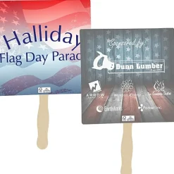 Sandwich Hand Fan - Square
