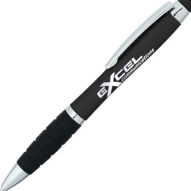 Sanibel Light-Up Logo Stylus Twist Pen - 24 hr