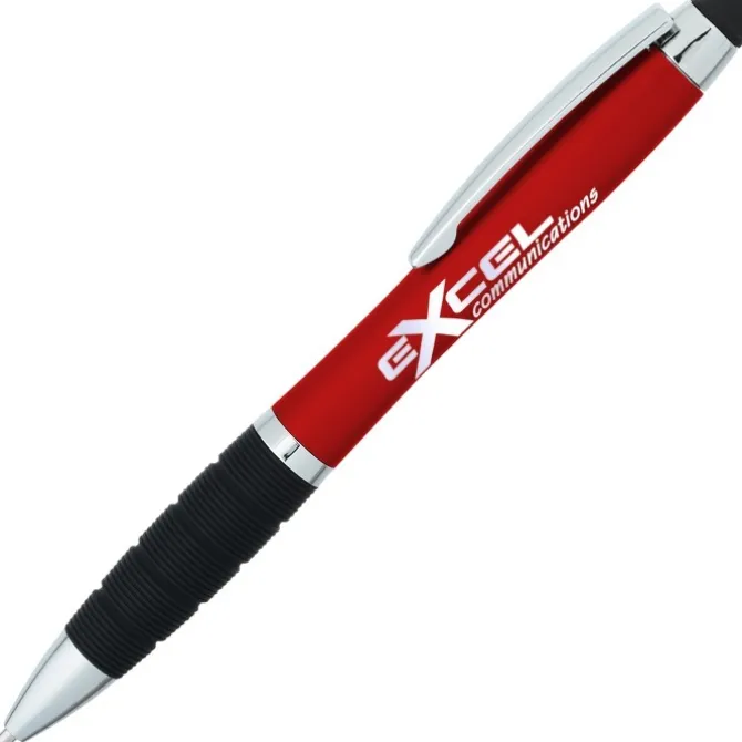 Sanibel Light-Up Logo Stylus Twist Pen - 24 hr