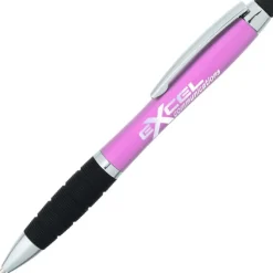 Sanibel Light-Up Logo Stylus Twist Pen - 24 hr