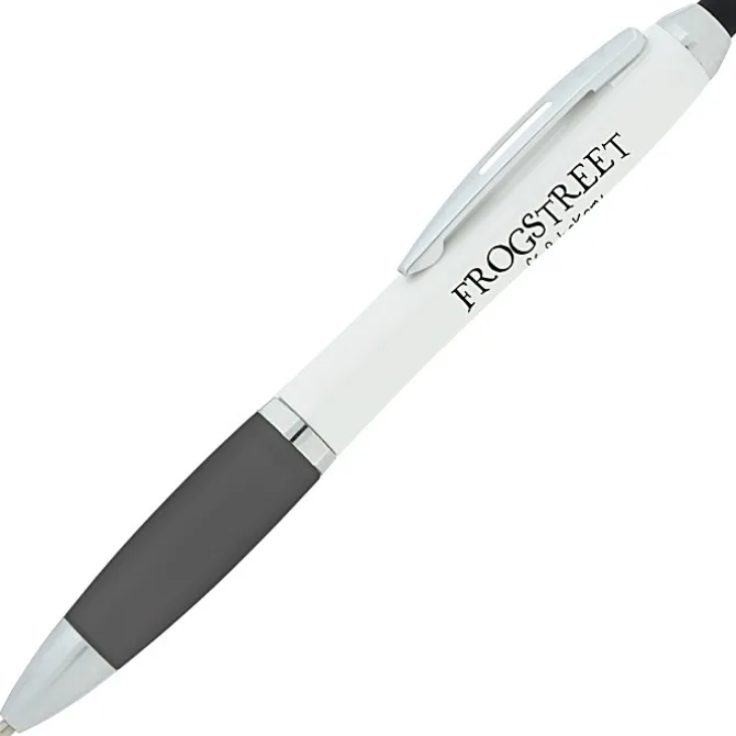 Satin Twist Stylus Pen with Antimicrobial Additive