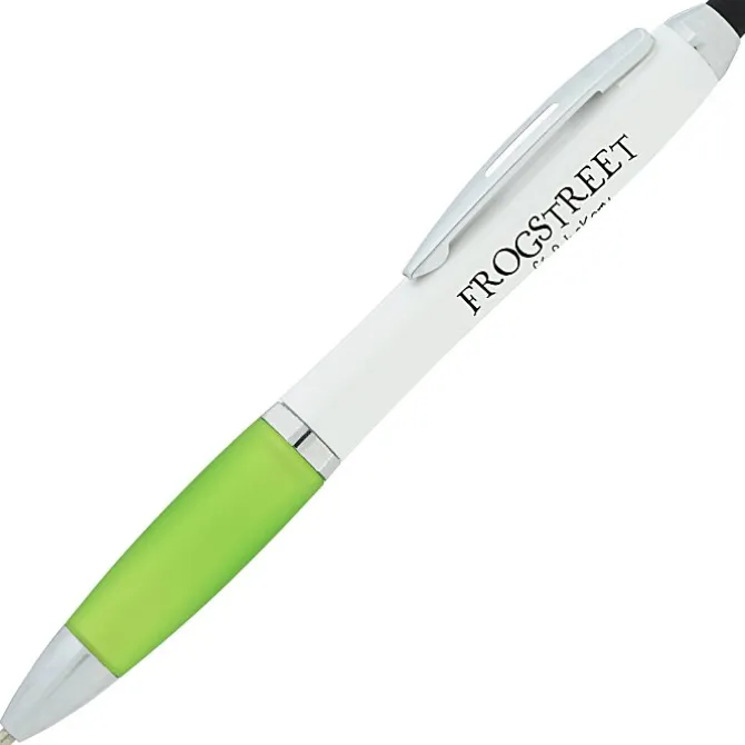 Satin Twist Stylus Pen with Antimicrobial Additive