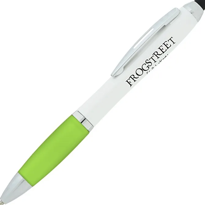 Satin Twist Stylus Pen with Antimicrobial Additive