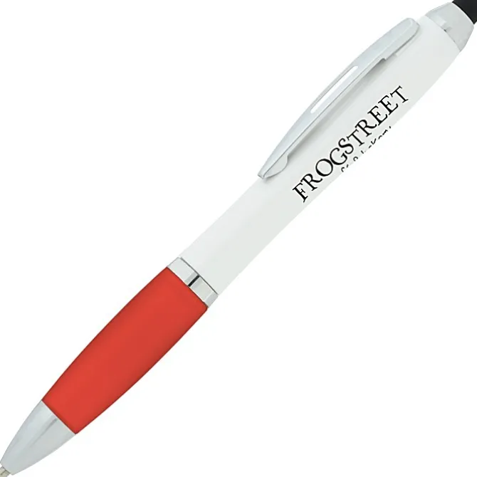 Satin Twist Stylus Pen with Antimicrobial Additive