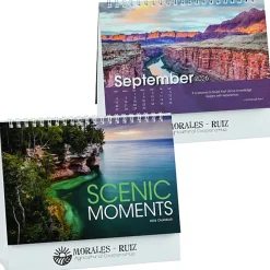 Scenic Moments Tent-Style Desk Calendar