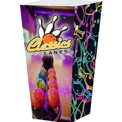 Scoop-Style Popcorn Box - Large - Straight Top - Full Color