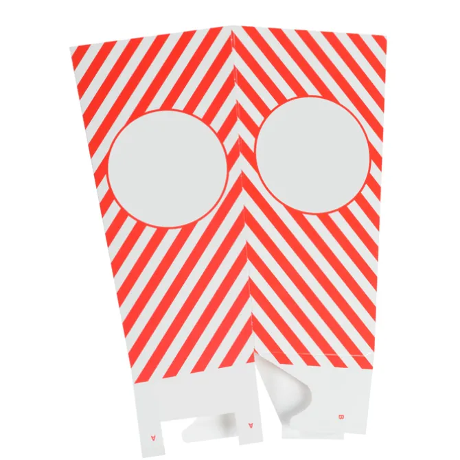 Scoop-Style Popcorn Box - Large - Straight Top - Full Color