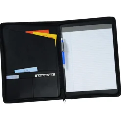 Script Zippered Padfolio