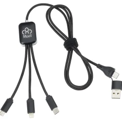 SCX Data Transfer Light-Up Logo Charging Cable