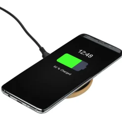 SCX Maple Wood Light-Up Logo Wireless Charger