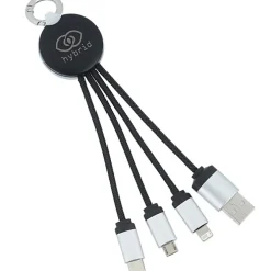 SCX Stellar Light-Up Logo Charging Cable - Round