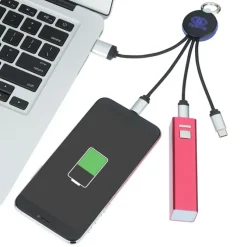 SCX Stellar Light-Up Logo Charging Cable - Round