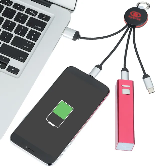 SCX Stellar Light-Up Logo Charging Cable - Round