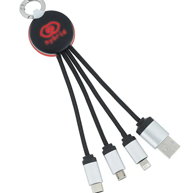 SCX Stellar Light-Up Logo Charging Cable - Round