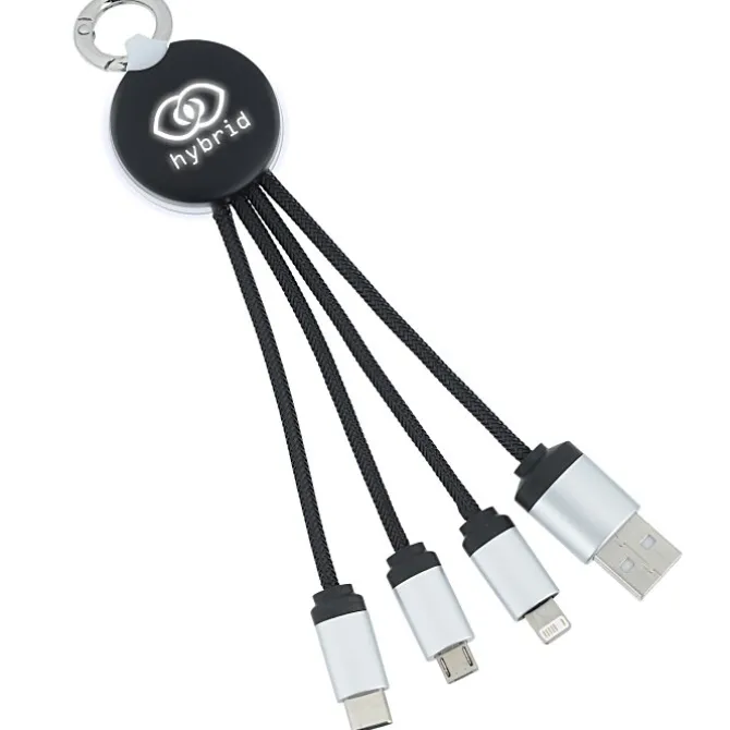 SCX Stellar Light-Up Logo Charging Cable - Round
