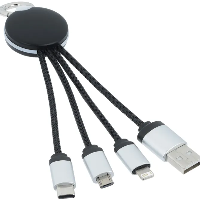 SCX Stellar Light-Up Logo Charging Cable - Round
