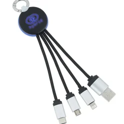 SCX Stellar Light-Up Logo Charging Cable - Round