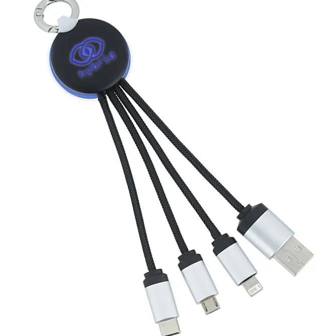 SCX Stellar Light-Up Logo Charging Cable - Round