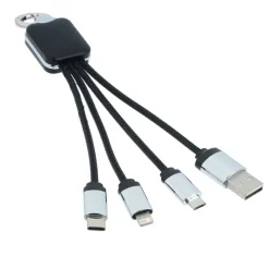 SCX Stellar Light-Up Logo Charging Cable - Rectangle
