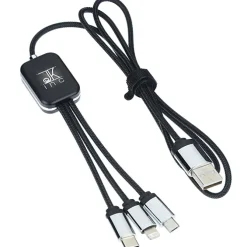 SCX Zander Light-Up Logo Charging Cable
