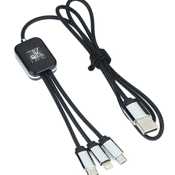SCX Zander Light-Up Logo Charging Cable
