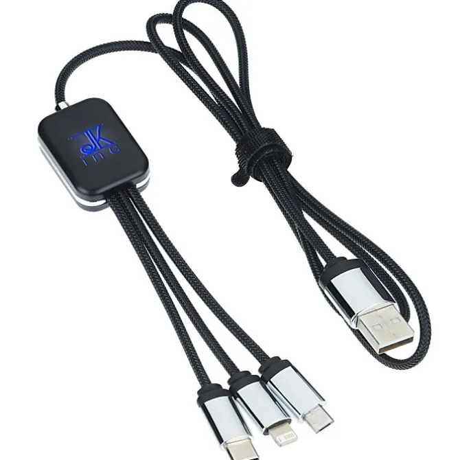 SCX Zander Light-Up Logo Charging Cable