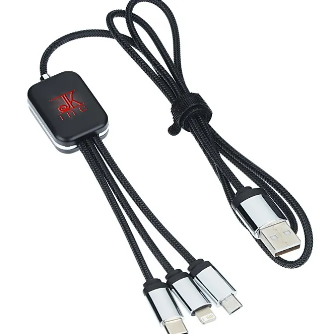 SCX Zander Light-Up Logo Charging Cable