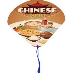 Seashell Tassel Hand Fan - Full Color