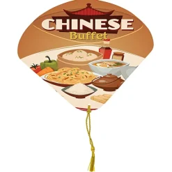 Seashell Tassel Hand Fan - Full Color