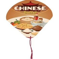 Seashell Tassel Hand Fan - Full Color